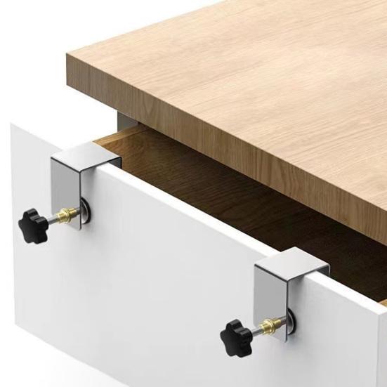 2 шт. зажимы для фиксации ящика, нержавеющие, прочные, несущие противоскользящие конструкции, передние монтажные зажимы для ящика, деревообрабатывающие инструменты