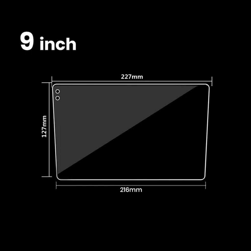 Universal Car Navigation Toughened Film 9-inch Car Modified Central Control Navigation Screen Tempered Glass Protective Film