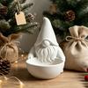 Desktop Storage Tray 3D Printed Gnome Candy Bowl, Nordic Faceless Dish, Decorative Holiday Table Centerpiece Tabletop Key Bowl for Christmas