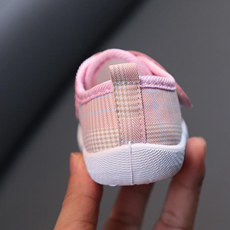 Детская весенне-осенняя прогулочная обувь для отдыха, тканевая обувь с милым кроликом, обувь для громкого звонка для мальчиков и девочек