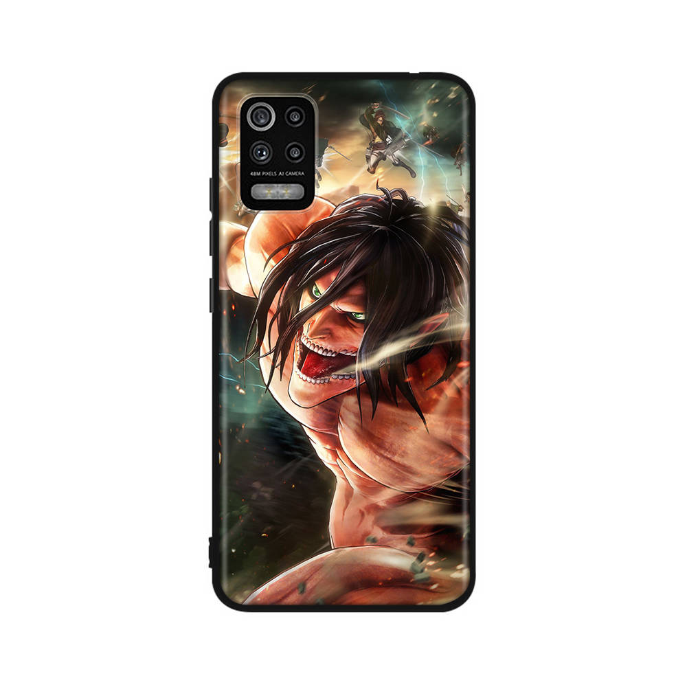 Чехол DT52 Anime Attack on Titan для Xiaomi Poco X6 X4 M5 M6 F5 F6 C65 C55 C50 C51 C40 Redmi Note 7 8 14C A3X 13C 12C 11 10A 9C Pro Black Sofe Cover