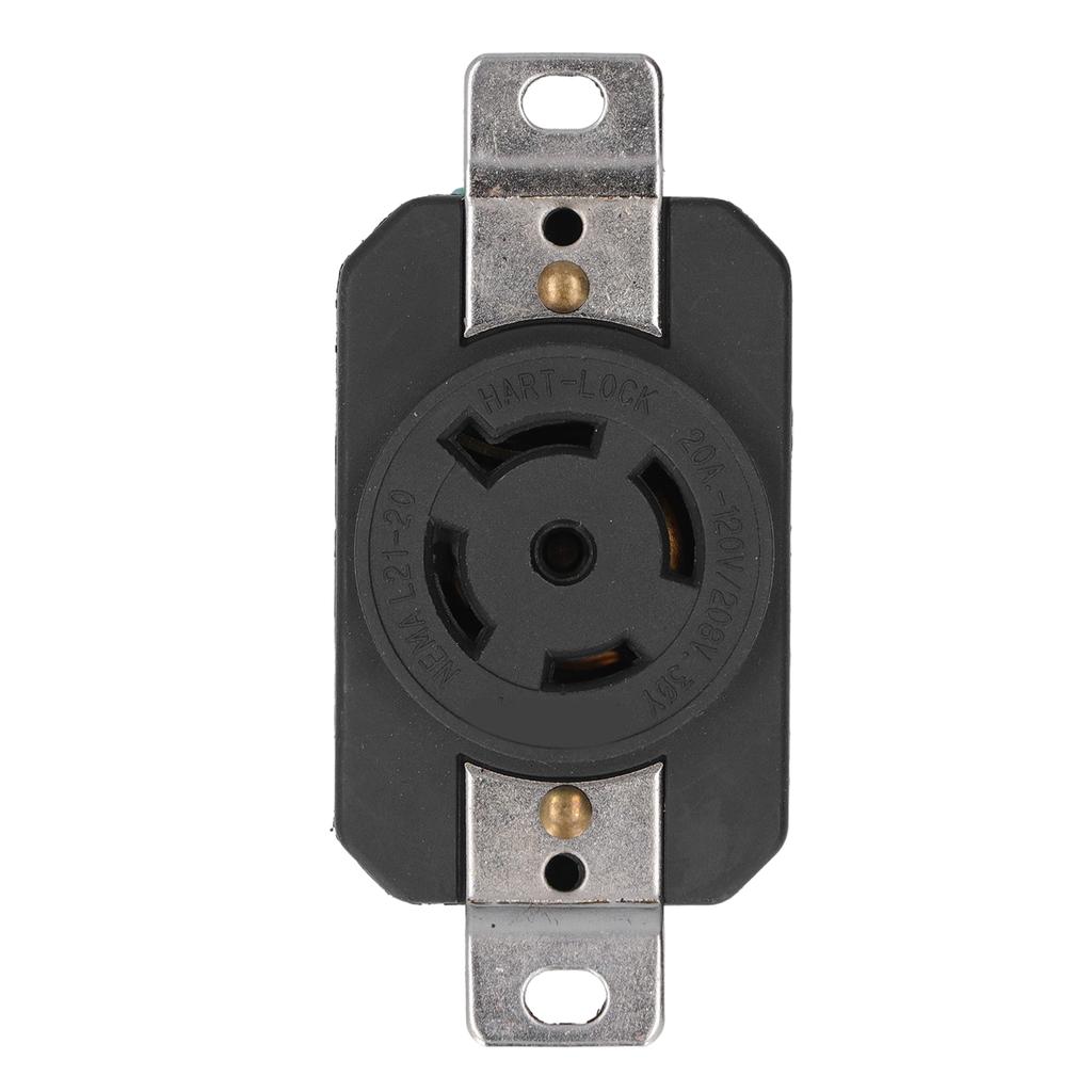 Flush Mounting Locking Receptacle Industrial 5 Hole US Style 20A 120208V NEMA L21?20