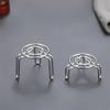 Mini Stainless Steel Steaming Rack - for Boiling Simmering or Heating Small Portions - Camping Office Home Kitchen Used Steaming Pad Bracket