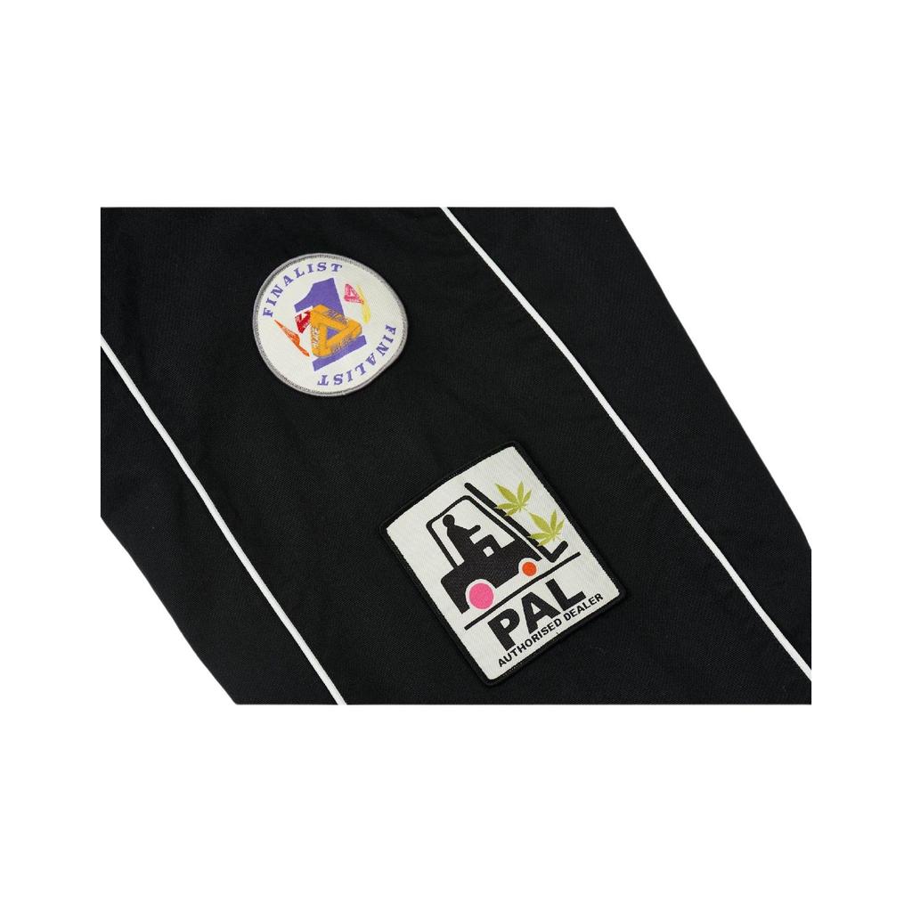 Palace Патчи Хлопковый бомбер Черная мужская верхняя одежда P22JK155