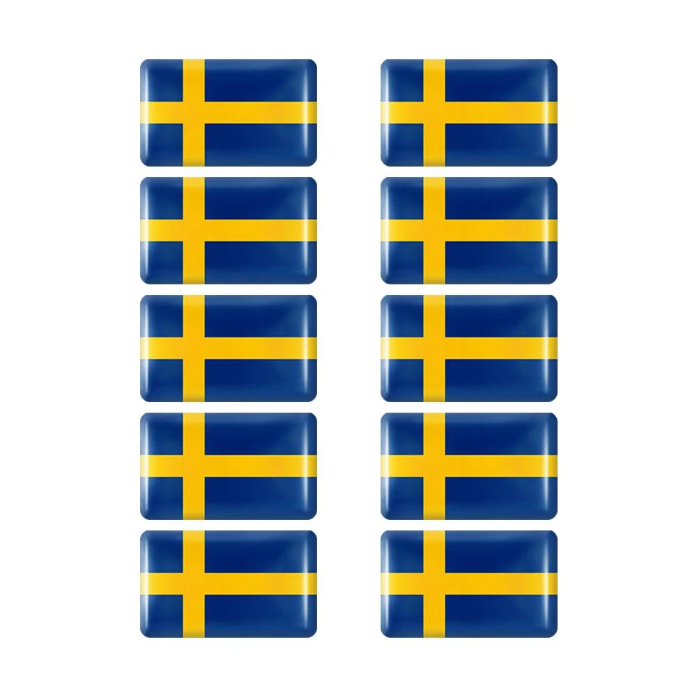 10 шт. Эпоксидные наклейки с флагами Наклейка для украшения салона автомобиля для Объединенных Арабских Эмиратов Таиланда Нидерландов России Бразилии Италии Значок