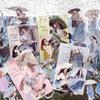 Assorted Sticker Collage Sticker Cute Korean Large Colorful Materials, Retro, Girls, Miskepaa, Stylish, Cute, Waterproof, PET, Collage, Book,