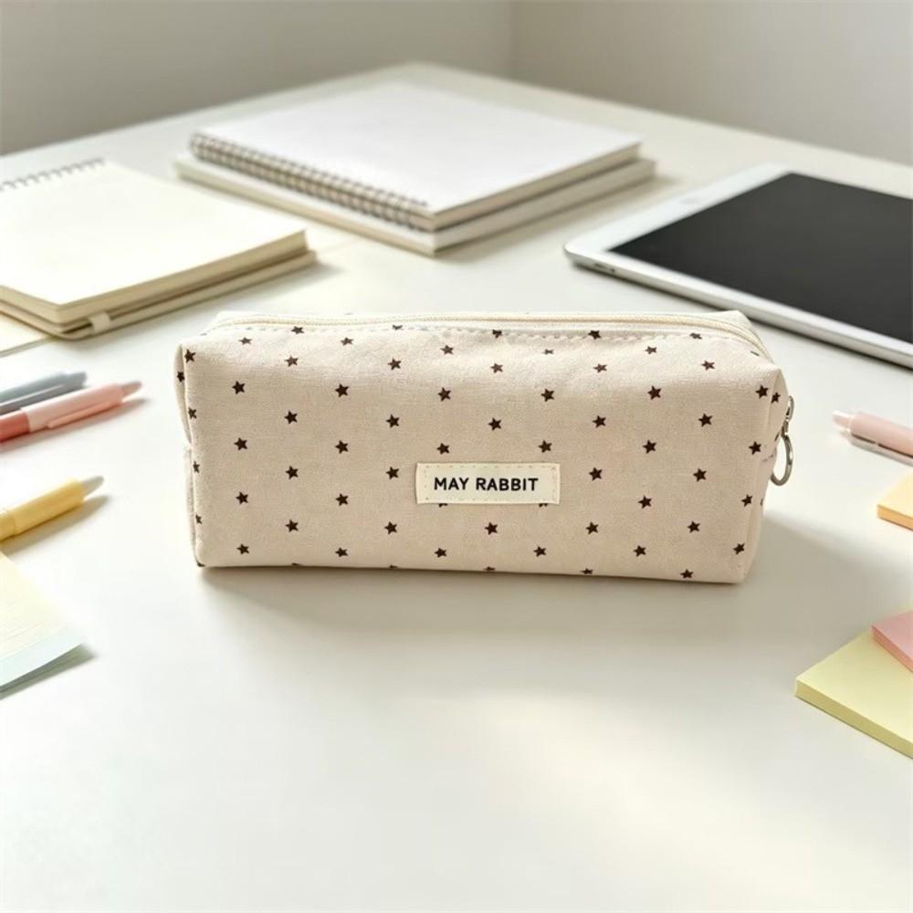 Portable Pen Bag Large Capacity Stationery Pouch Aesthetic Pencil Case Students