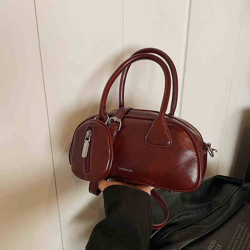 Высококачественная сумка-боулинг Sense для женщин, модные небольшие сумки для поездок на работу, зимняя винтажная женская сумка через плечо