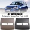 Car Dashboard Air Conditioning Outlet Panel Grille Cover for Nissan Tiida 2005-2011 68414-ED50 Car Instrument Cover Plate