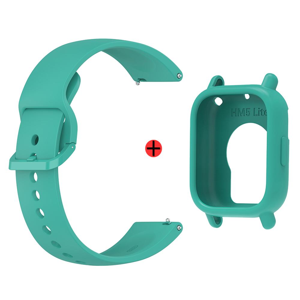 Для Redmi Watch 5 Lite Силиконовый ремешок для часов + Чехол Спортивный ремешок Пряжка того же цвета Браслет на замену для Redmi Watch 5 Lite