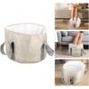 Feet Washing Basin Folding Bucket Travel Basin Tub Folding Water Basin Pedicure Foot Spa Feet Soaking Bag Footbath Tub Insulation Cotton Camping