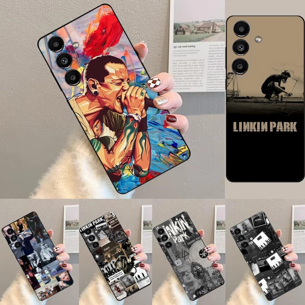 Band L-LinkinS Cool P-Park Phone Case For Samsung S24,23,22,30,21,10,9,Ultra,Plus,Lite,FE,Soft Silicone Black Cover