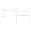 VidaXL Tête de lit métal blanc 200 cm 353624