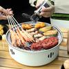 Stainless Steel BBQ Stove Portable Charcoal Grill Non-Stick Barbecue Rack Multi-Functional Tea Stove Plate