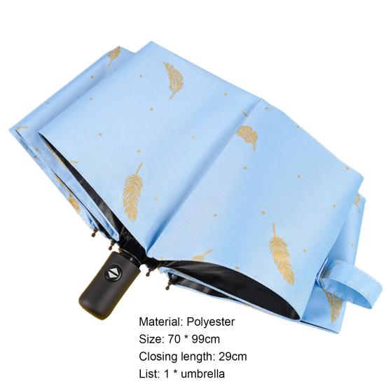 Простой солнцезащитный зонт из полиэстера, полностью автоматический