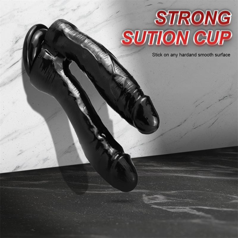 Двуглавый фаллоимитатор, анальная пробка, устройство для мастурбации, женская альтернативная игрушка для заднего двора, фаллоимитатор, товары для взрослых