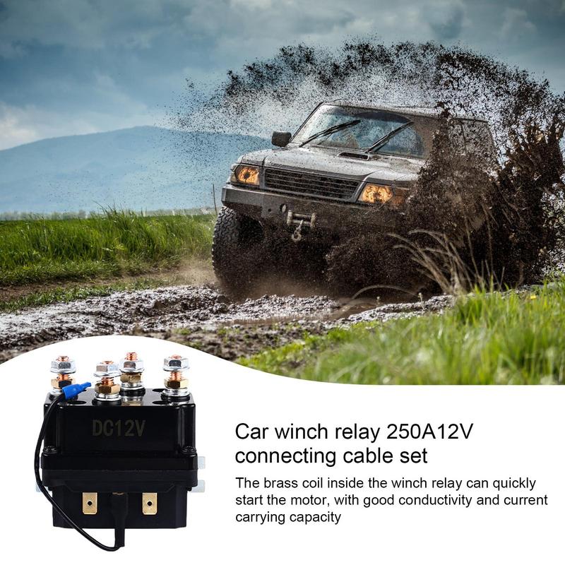 Winch Solenoid Contactor Relay Practical Winch Control Winch Controller Sturdy Electric Winch Relay Automotive Relays Kit For