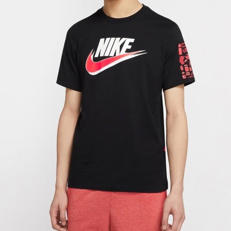 Nike Casual Sports Round Neck Loose Short Sleeve T-Shirt Men Tops Black DM6962-010
