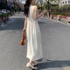 2023 Casual Sleeveless Long Dress Women Outfits Bodycon Dress  Elegant Party Dresses Women Apricot Black Summer Dress 26648