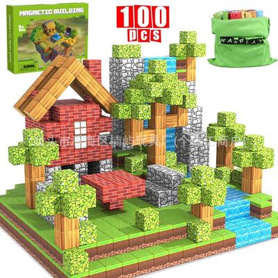 Магнитные 3D строительные блоки: Сенсорные игрушки STEM для детей