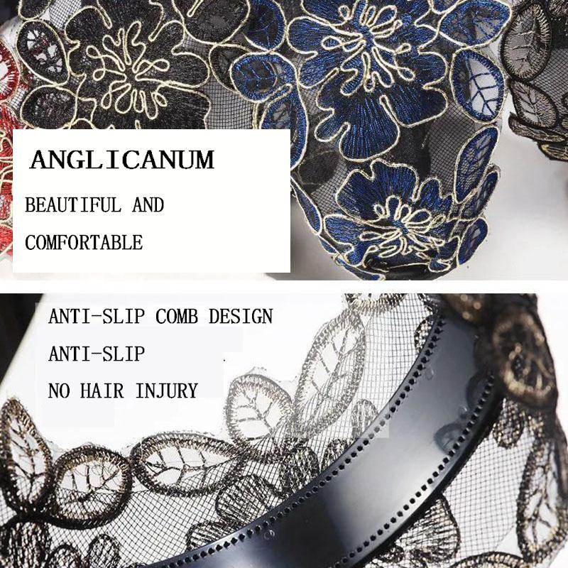 Повязка на голову женская с широкими полями кружевная повязка на голову повязка на голову заколка для волос для взрослых с зубцами противоскользящий головной убор