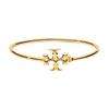ELEANOR шарнирный браслет однотонный дизайн латунный женский золотой 738781-Golden F