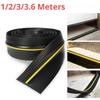 1/2/3/3.6M Universal Garage Door Threshold Seal Strip Garage Door Bottom Weatherproof DIY Weather Stripping (Non Self-adhesive)