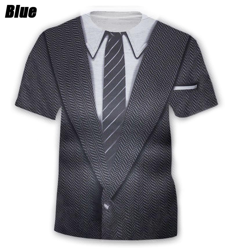 Футболки Забавный хип-хоп костюм и галстук 3D футболка Летняя мода Дети Повседневная футболка Мальчики Девочки Футболка большого размера Детские топы