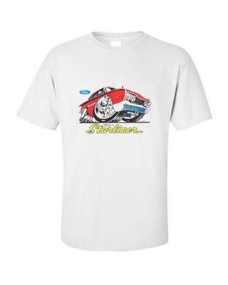 Футболка с принтом 1960 Ford Galaxie Starliner NASCAR Classic Car Односторонний ИЛИ Двусторонний Принт
