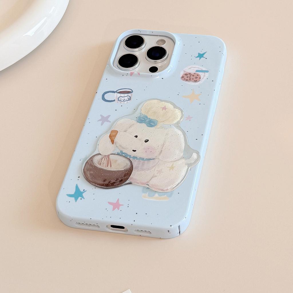 Chef Elephant for 16 for Apple Phone Case for IPhone15ProMax Cute 11 Film Glitter 13 Three-dimensional