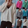 Autumn Cardigans Sweaters For Women Winter Long Sleeve Single Breasted Knitted Sweater Outerwear Coats