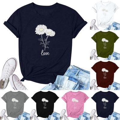 Женская модная повседневная плиссированная футболка с коротким рукавом с принтом