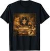 Funny Cats Playing Poker Vintage Cat Meme Card Players Men T-Shirt,men&women Unisex T-shirt