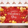Romantic Valentine's Day Photography Backdrop Happy Valentine's Day Banner Bridal Shower