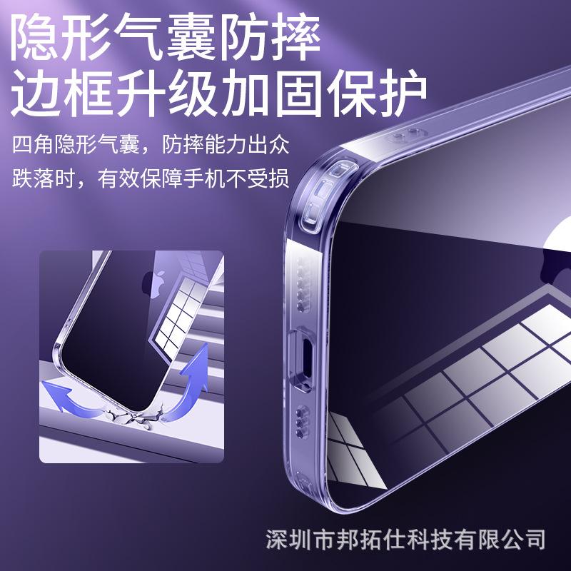 Чехол из закаленного стекла для Apple 15 Pro Max с пленкой для объектива — прозрачная защитная крышка для глаз с мелкими отверстиями