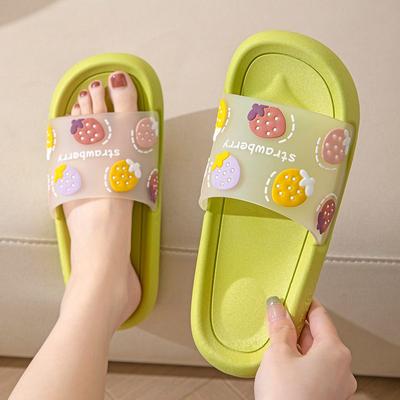 Сандалии для ванной комнаты, тапочки для спальни для женщин 2024 года, аниме, мужские и женские тапочки, летние, милые, прозрачные, кавайные, распродажа