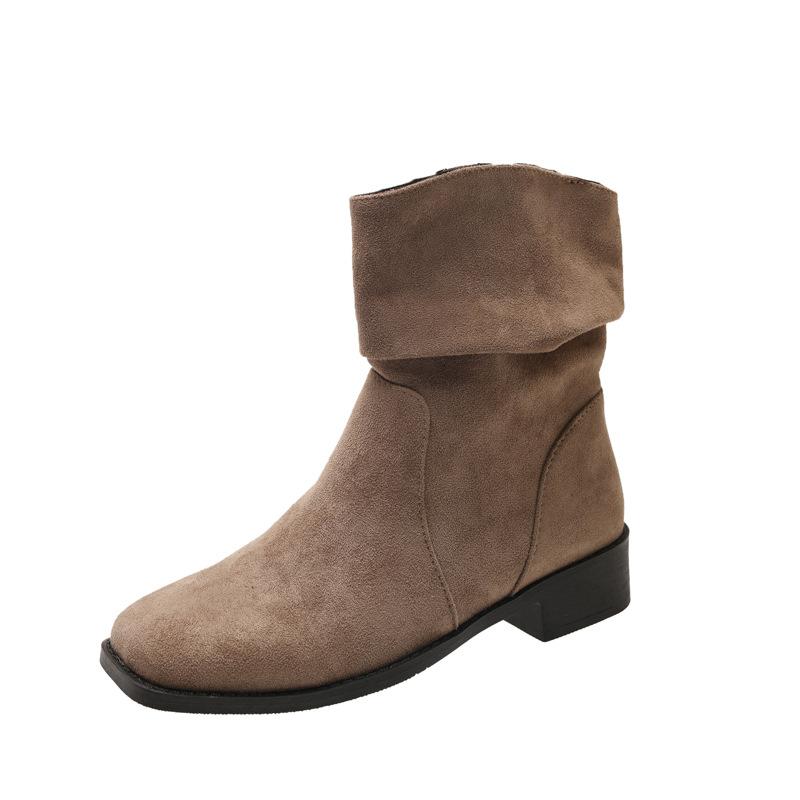 Винтажные ботинки Мартин Женские Осень 2025 Ботинки Бокен Литературный Мори и Ботильоны Рукав Один Педаль Маленькие Короткие Ботинки