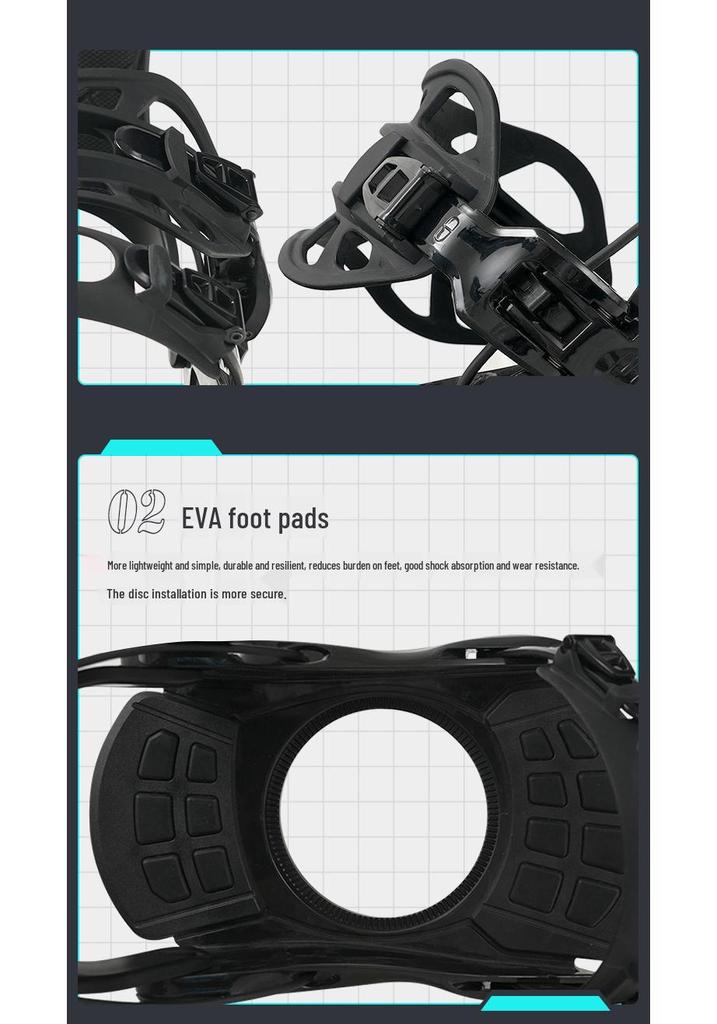 Unisex Adult Snowboard & Ski Boot Bindings for Freestyle & Carving