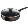 TEFAL Easy Cook & Clean Sauteuse 24 Cm + Couvercle En Verre, Non Induction, Revêtement Antiadhésif, Fabriqué En France B5543202