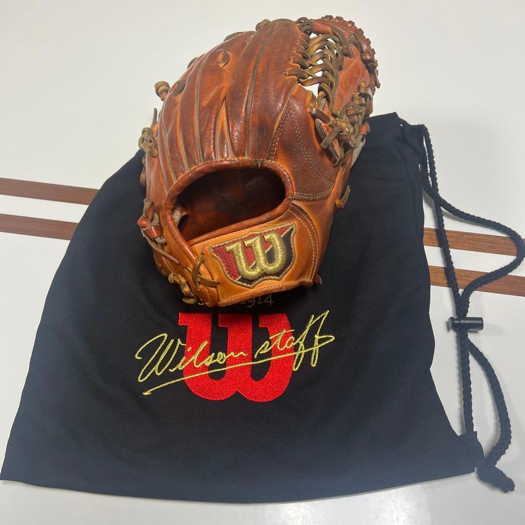 Б/у жесткие перчатки Wilson S14 Сделано в Японии с сумкой для хранения
