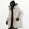 Mulit Pocket Winter Jackets Techwear Coats Men Fashion Streetwear Oversized Parkas Warm Hooded Jacket