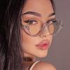 New Retro Anti Blue Light Cat Eye Glasses For Women With Fashion General Optics Clear Lens Reading Female Trending Eyegl