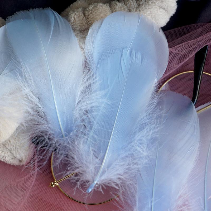 Natural Goose Feathers Plumes 4-8cm 8-12cm Swan Feather Plume for Home Decoration Craft DIY Wedding Jewelry Accessories 100pc