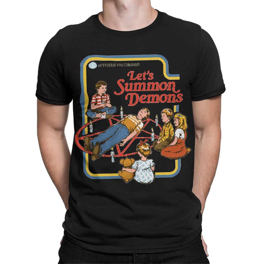 Let's Summon Demons 70s Dark Humor T Shirt for Supernatural Fans #SR#T433