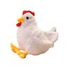 Cute Lovely Ornament Adorable Stuffed Animal Cartoon Chicken Doll Kids Toy Farmhouse Decor Easter Cock