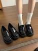 Small Leather Shoes Platform Women's Summer Mary Jane Black Japanese British Style Versatile Jk Height-increasing Single Shoes