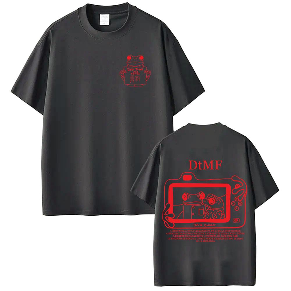 Rapper Bad Bunny Tour 2025 Debi Tirar Mas Fotos DTMF Merch TShirt Unisexs Clothing Summer ONeck Hip Hop Pop Music Tees Streetwear