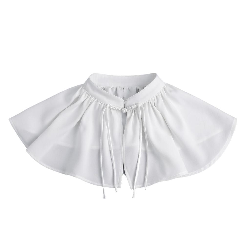 Элегантные поддельные воротники для женщин, платья-рубашки, съемные воротники, шали, женские съемные блузки, топы, воротники, накидки на плечи