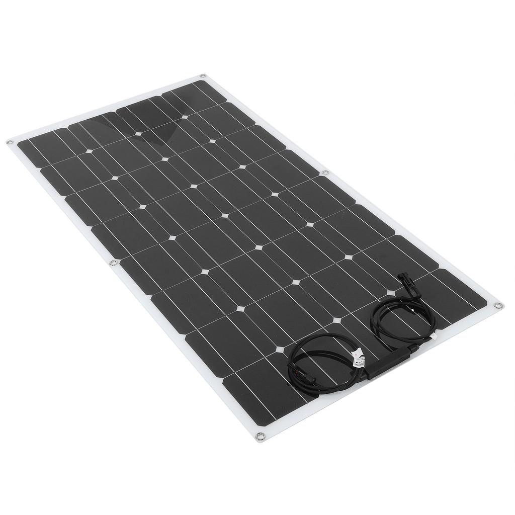 100W Semi Flexible Solar Panel Portable Monocrystalline Charging Board for Outdoor RV Boat