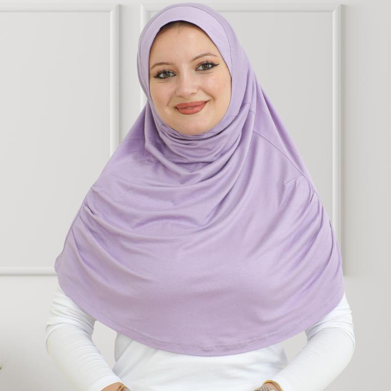 Готовый к ношению хиджаб для женщин, мгновенный тюрбан, мягкий мусульманский шарф для молитвы, длинные хиджабы, исламская одежда, трикотажная абайя